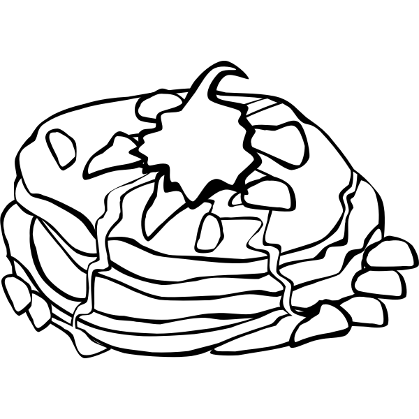 SVG Fast Food Breakfast Pancakes