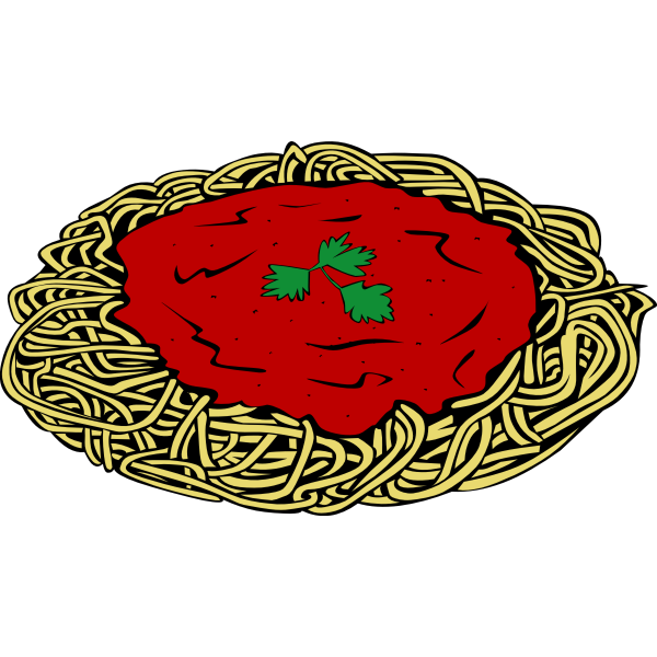 SVG Fast Food Lunch-Dinner Spaghetti