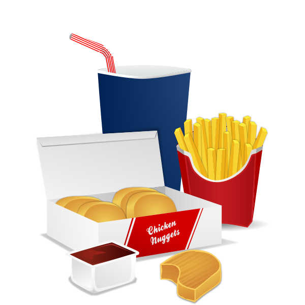 SVG Fast food menu vector graphics