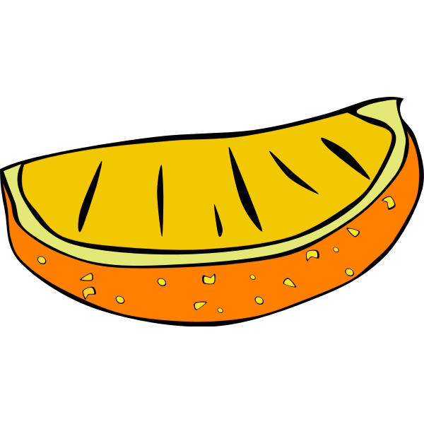 SVG Fast Food Snack Orange Slice