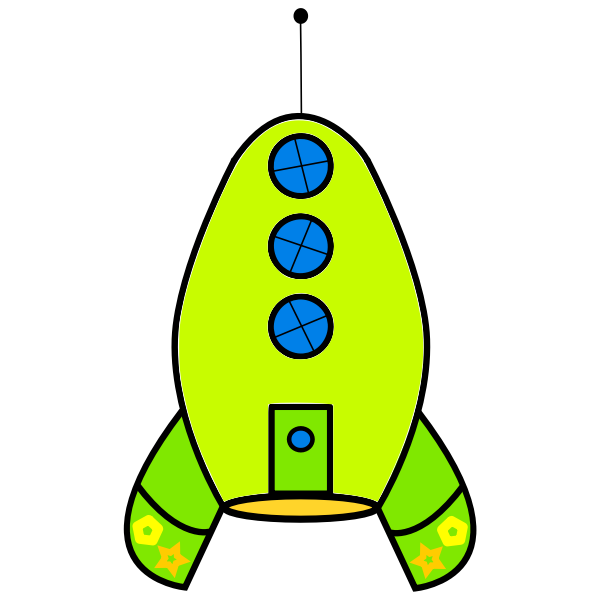 SVG Fast green rocket