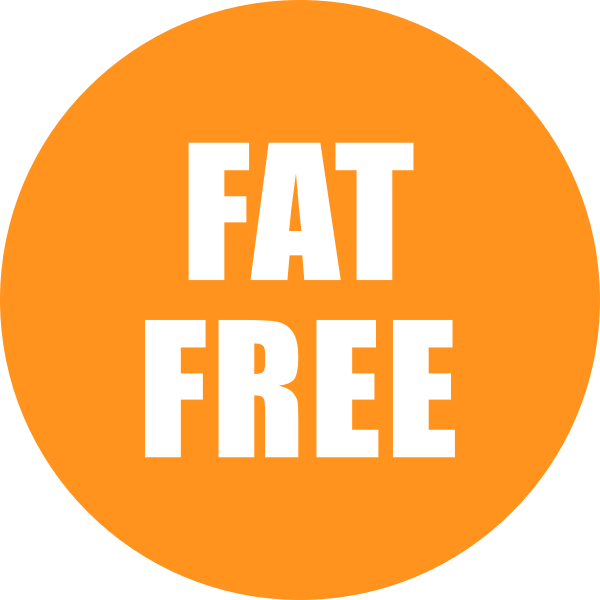 SVG Fat Free Icon Orange
