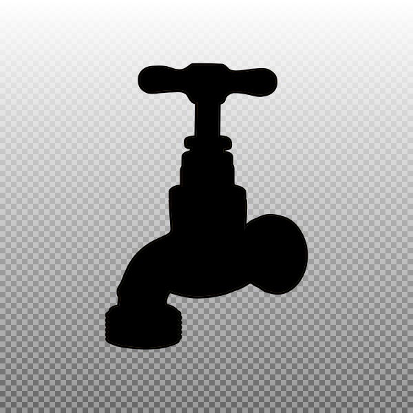 SVG Faucet silhouette