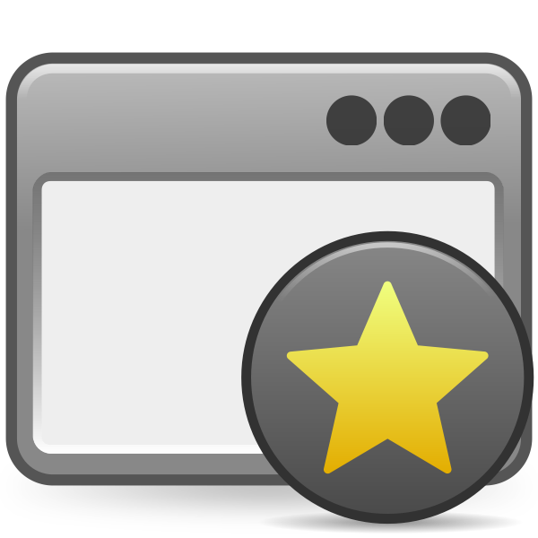 SVG Favorite window icon