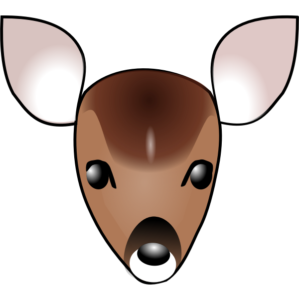 SVG Fawn039s head cartoon image