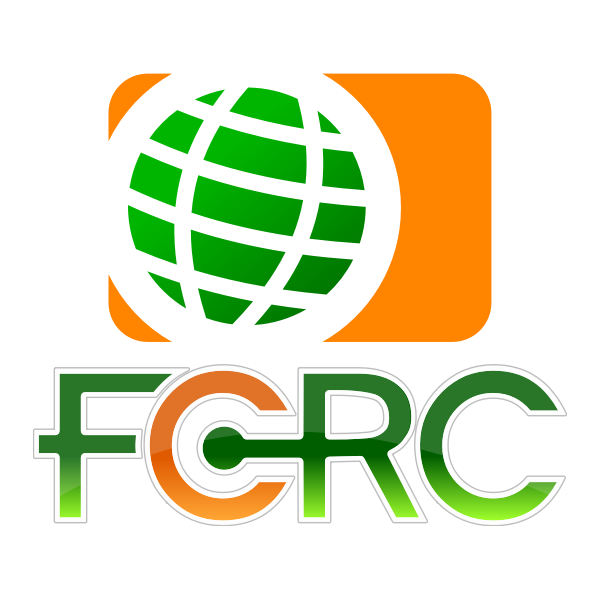 SVG FCRC globe shiny icon vector image