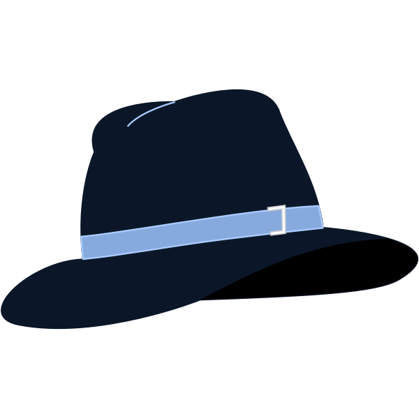 SVG Fedora hat vector illustration