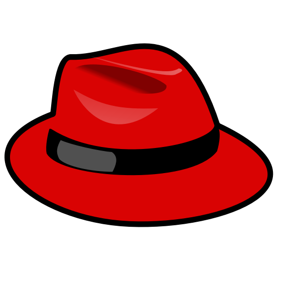 SVG Fedora hat vector image