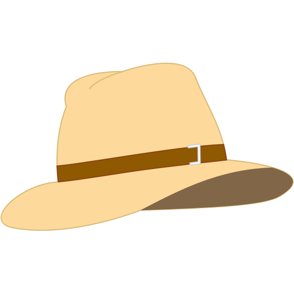 SVG Fedora hat vector image