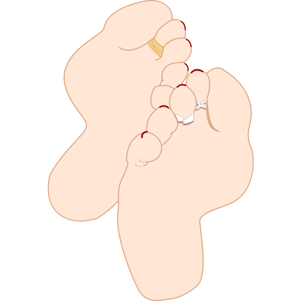 SVG Feet soles vector illustration