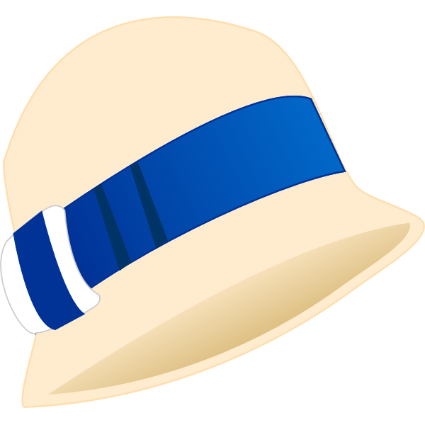 SVG Female bell hat vector illustration