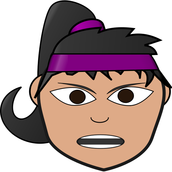 SVG Female brawler