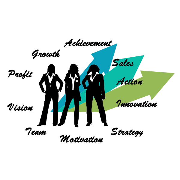 SVG Female business executives