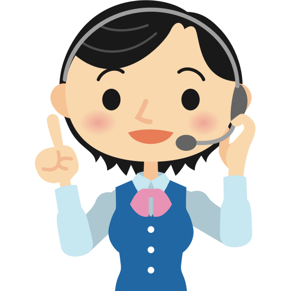 SVG Female call centre worker
