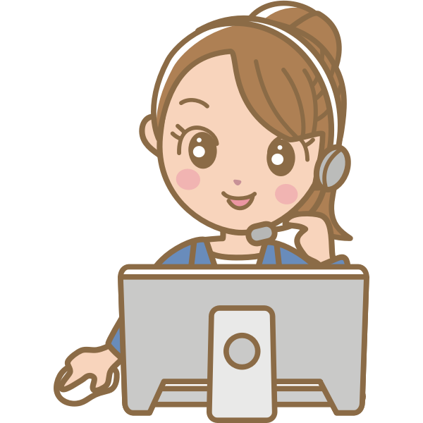 SVG Female call centre worker vector image