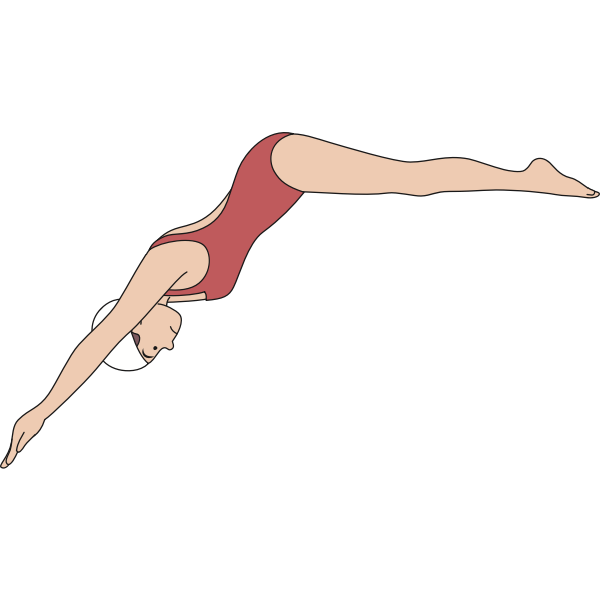 SVG Female diver