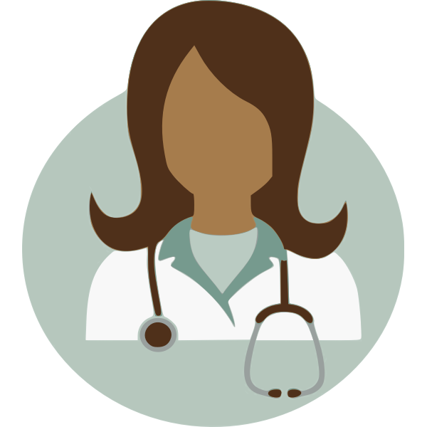 SVG Female doctor vector image