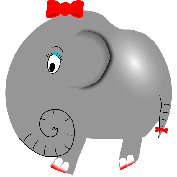 SVG Female elephant