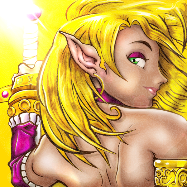 SVG Female elf