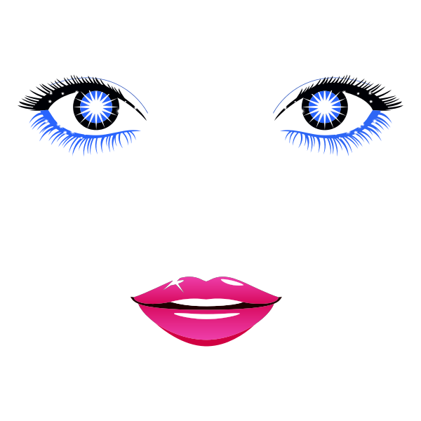 SVG Female face