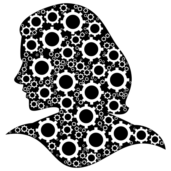 SVG Female gear head