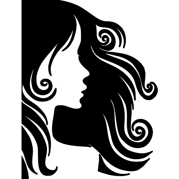 SVG Female hair