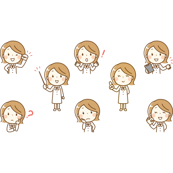 SVG Female healthcare worker