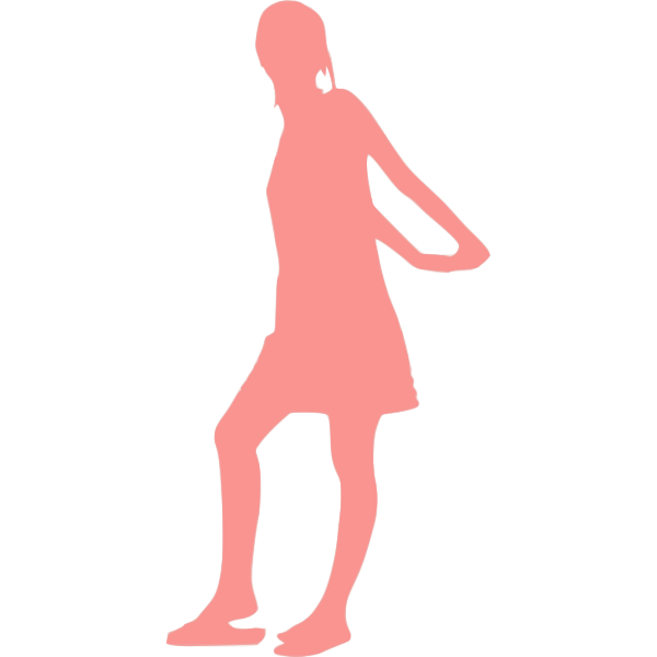 SVG Female in flip flops