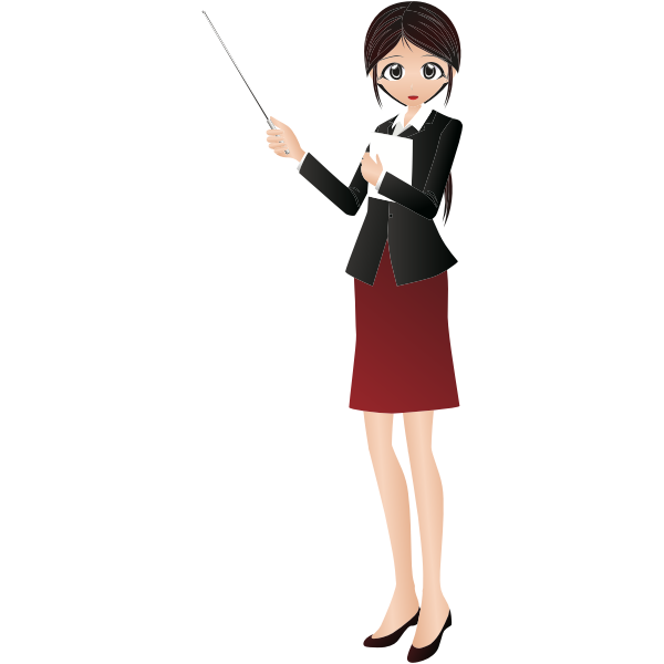 SVG Female instructor illustration