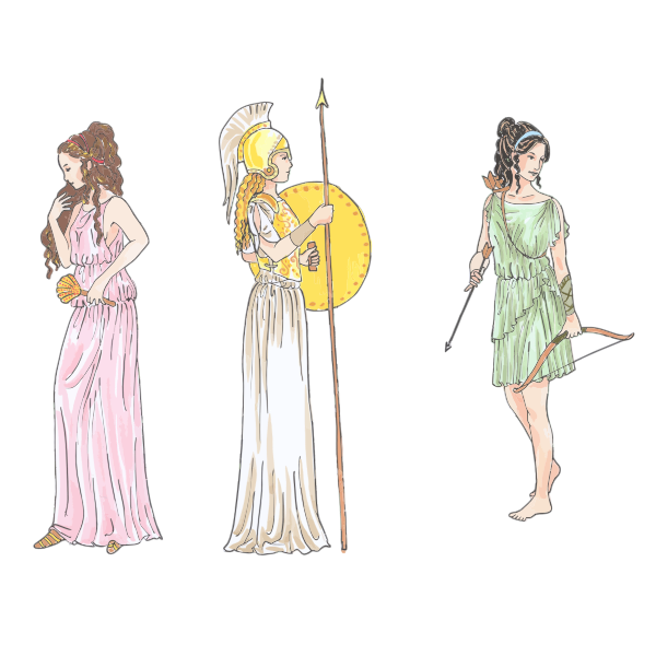 SVG Female mythological figures