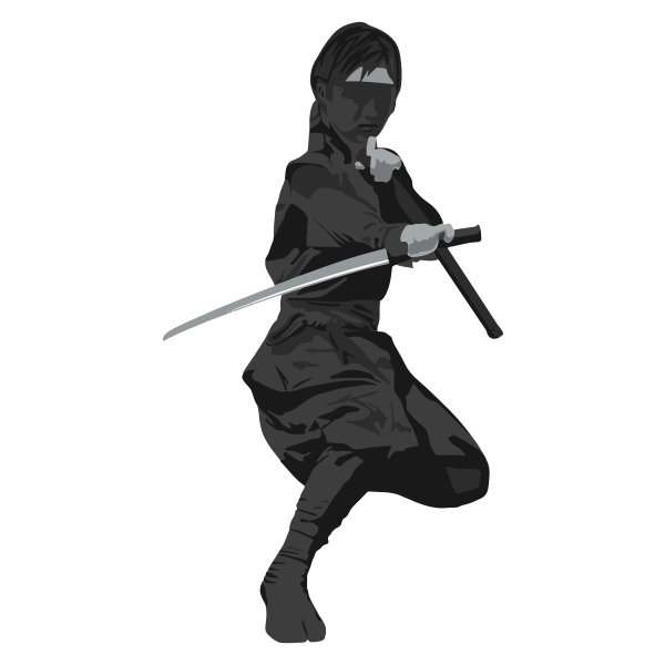 SVG Female ninja agent