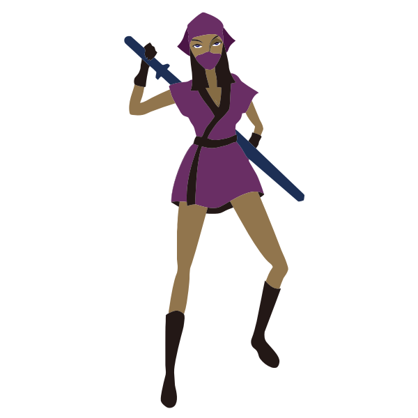 SVG Female Ninja warrior