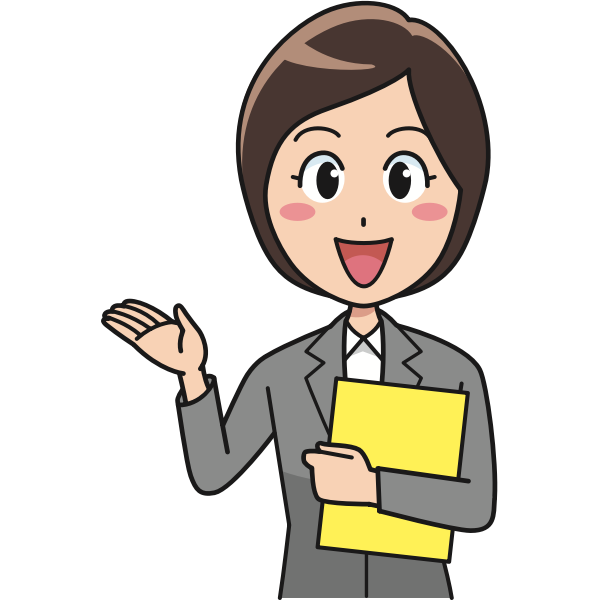 SVG Female office worker