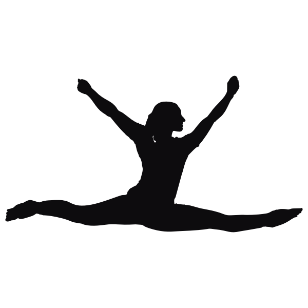 SVG Female performer silhouette