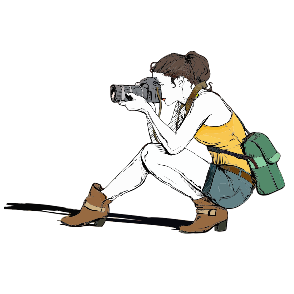 SVG Female photographer