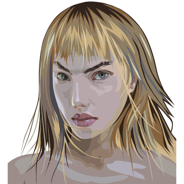 SVG Female portrait