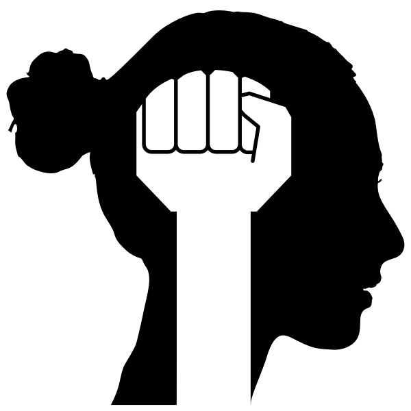 SVG Female power silhouette