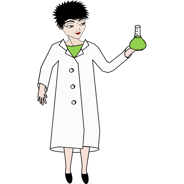 SVG Female scientist