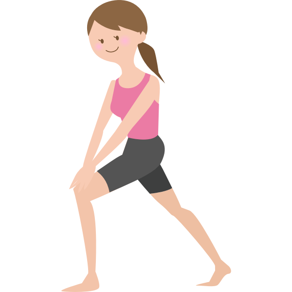 SVG Female stretching vector image