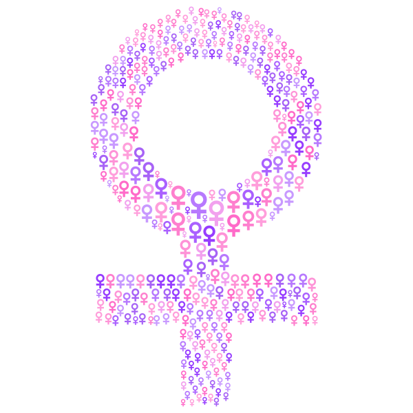 SVG Female symbol in color