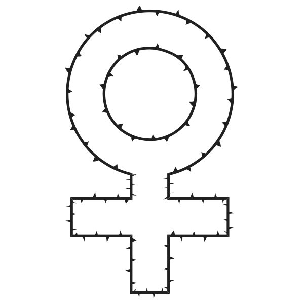 SVG Female Symbol Of Thorns