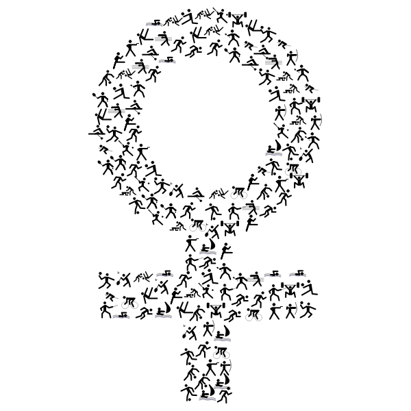 SVG Female symbol sports