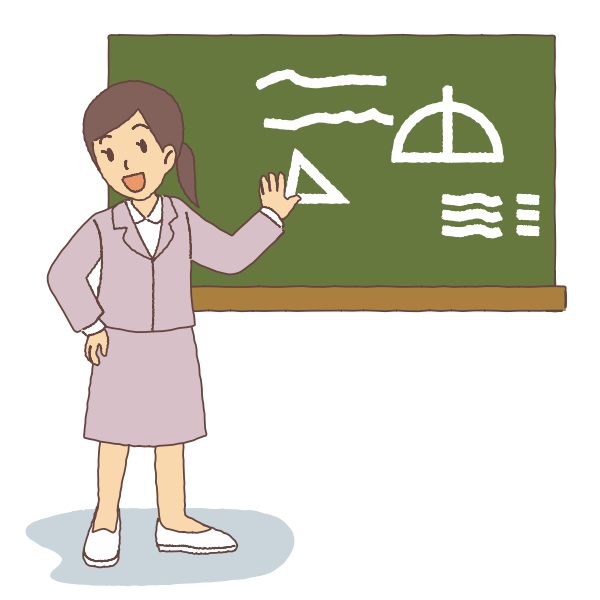 SVG Female teacher image