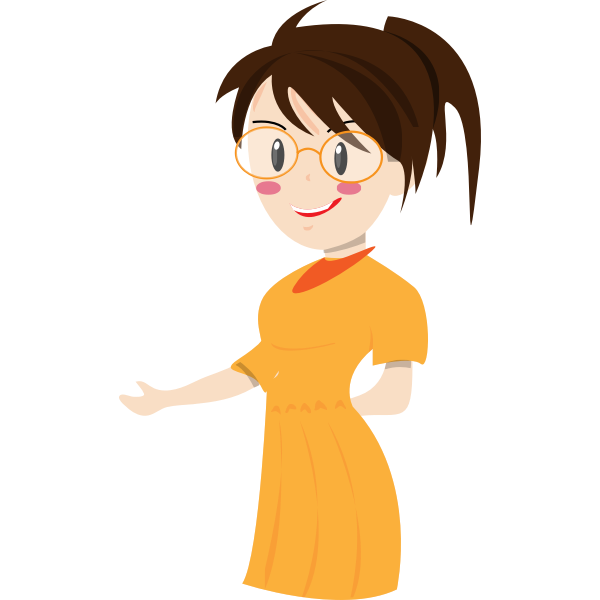 SVG Female teacher vector image