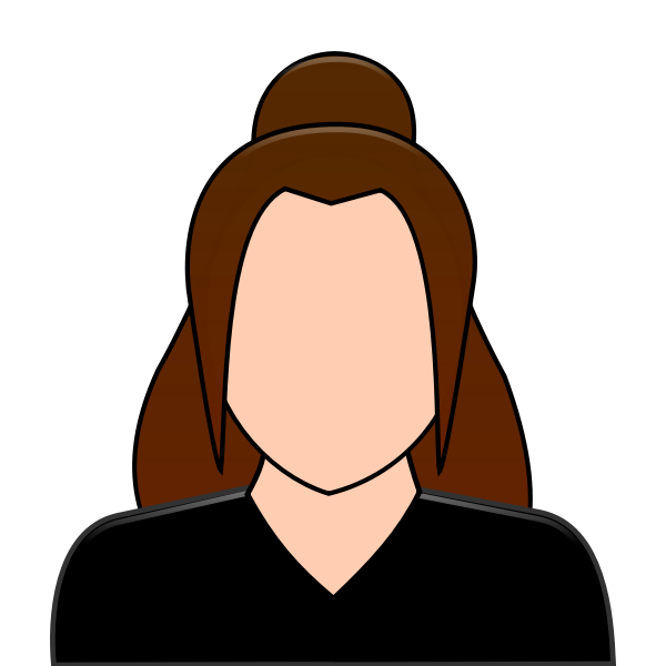 SVG Female user icon