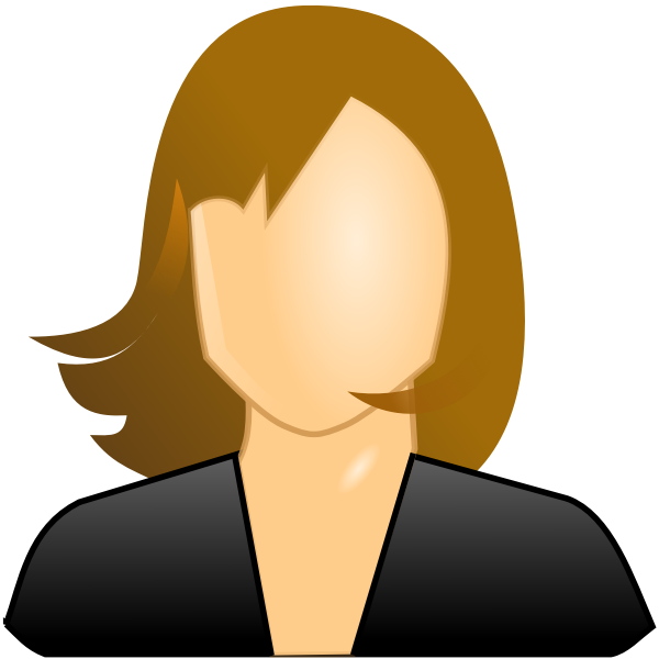 SVG Female user icon image