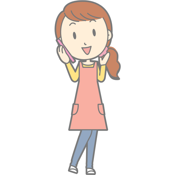 SVG Female using smartphone vector image