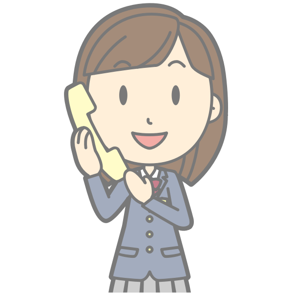 SVG Female using telephone