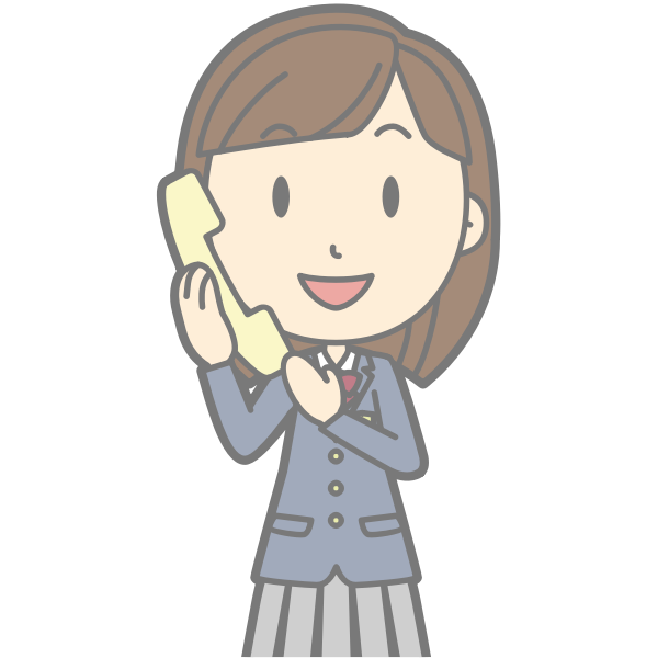 SVG Female using telephone cartoon image