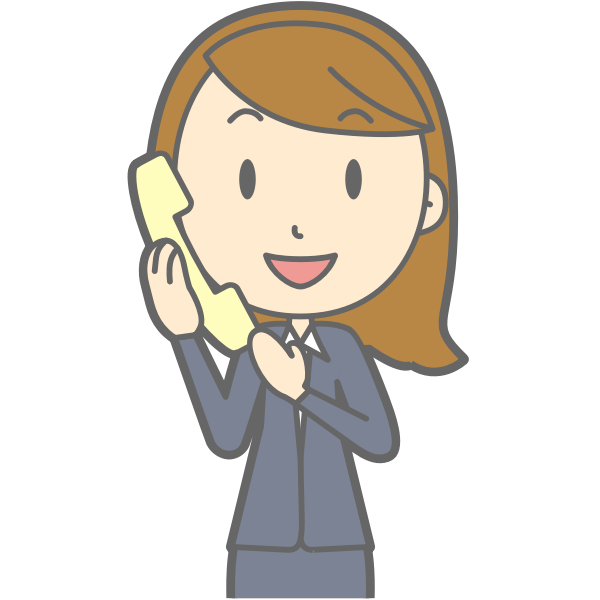 SVG Female using telephone vector image